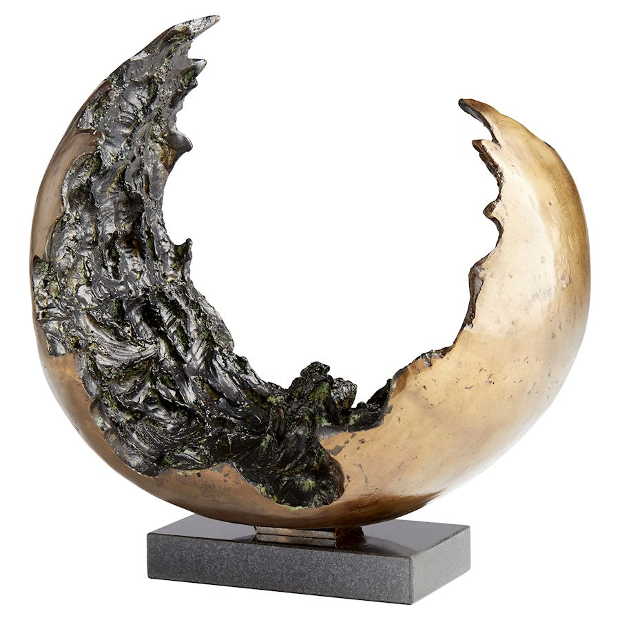 Cyan Design Concentric Chaos Sculptre, Gold/Black