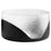 Cyan Design Flat Ominous Frost Vase, Clear/Black