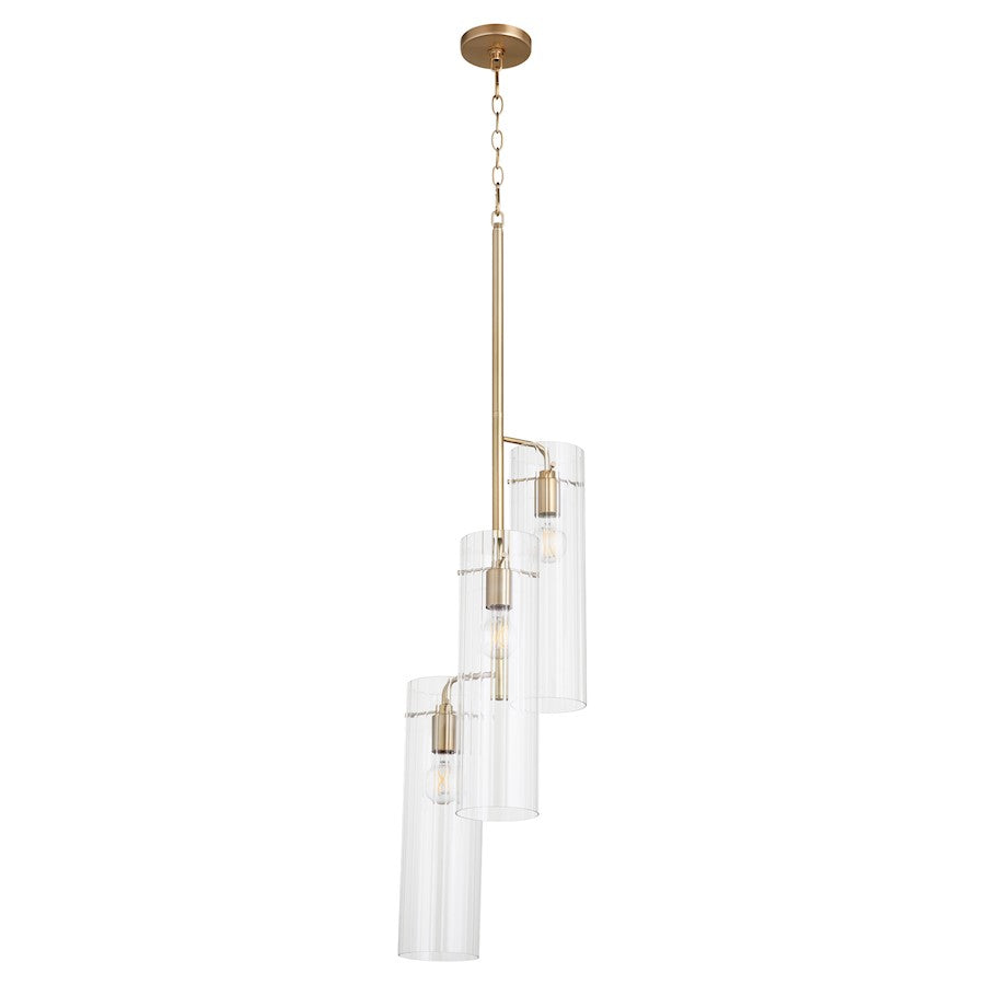 Cyan Design Trident Pendant, Aged Brass