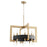 Cyan Design Archibald Chandelier, Noir/Aged Brass