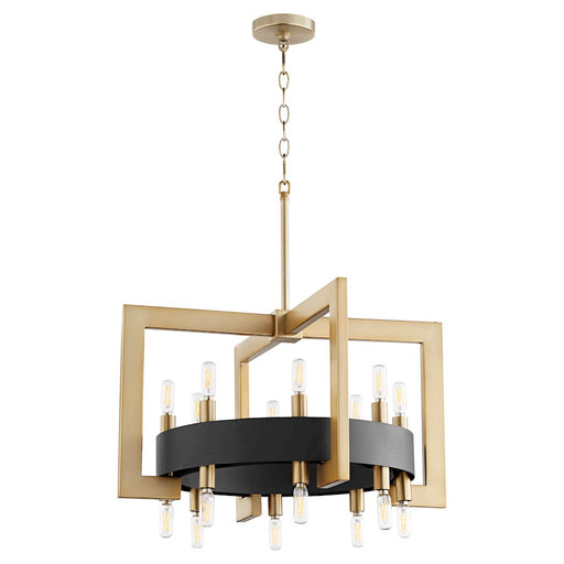 Cyan Design Archibald Chandelier, Noir/Aged Brass