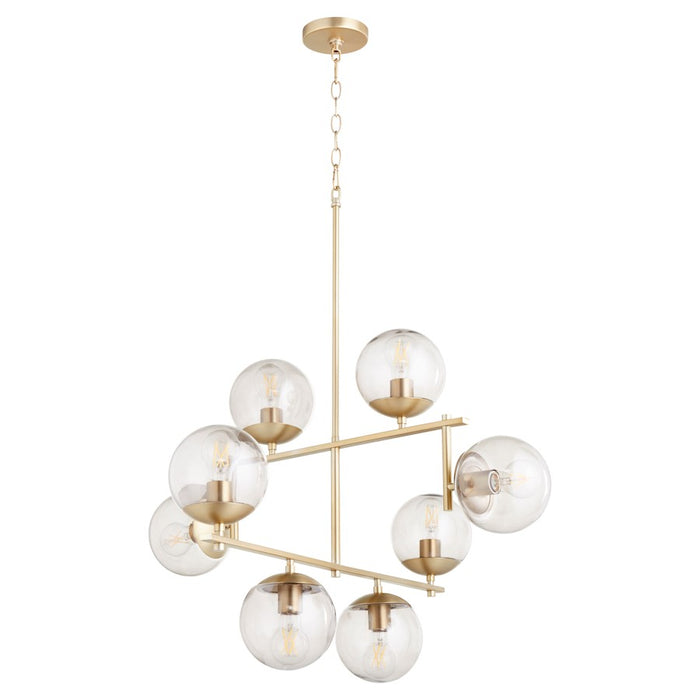 Cyan Design Large Edmonds Chandelier, Aged Brass