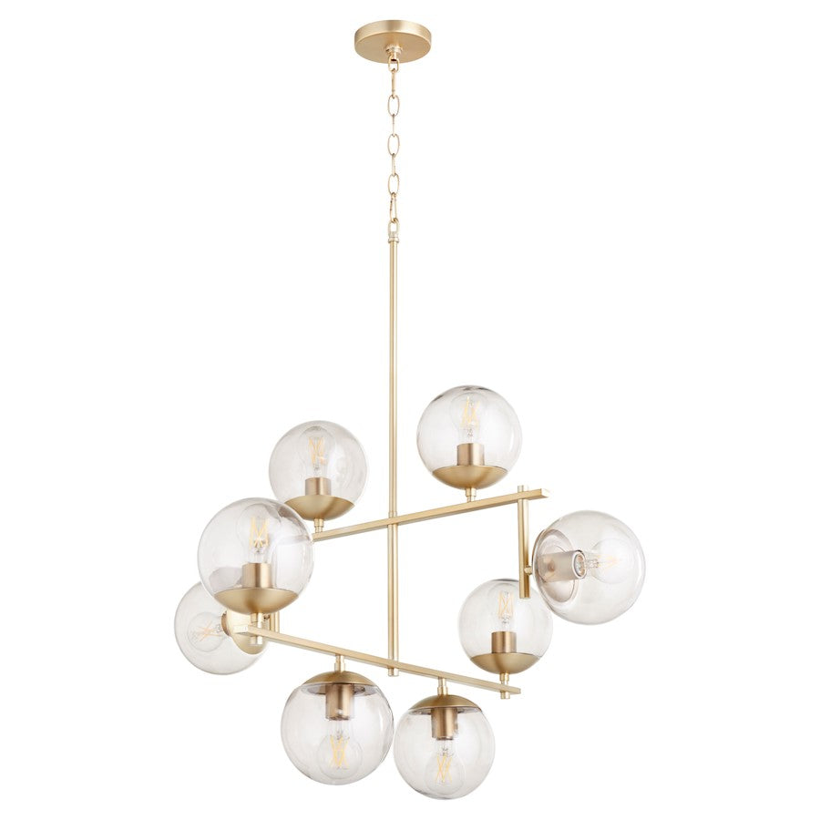Cyan Design Large Edmonds Chandelier, Aged Brass