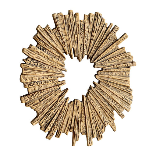 Cyan Design Medium Abra Wall Decor, Antique Brass
