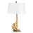 Cyan Design Table Lamp with LED, Antique Brass