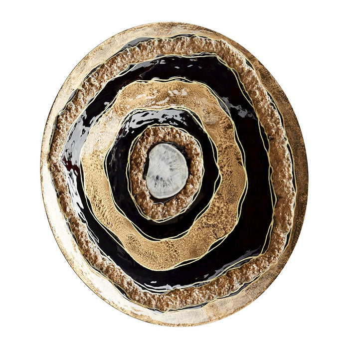 Cyan Design Small Skipping Rocks WL Deco, Gold/Black