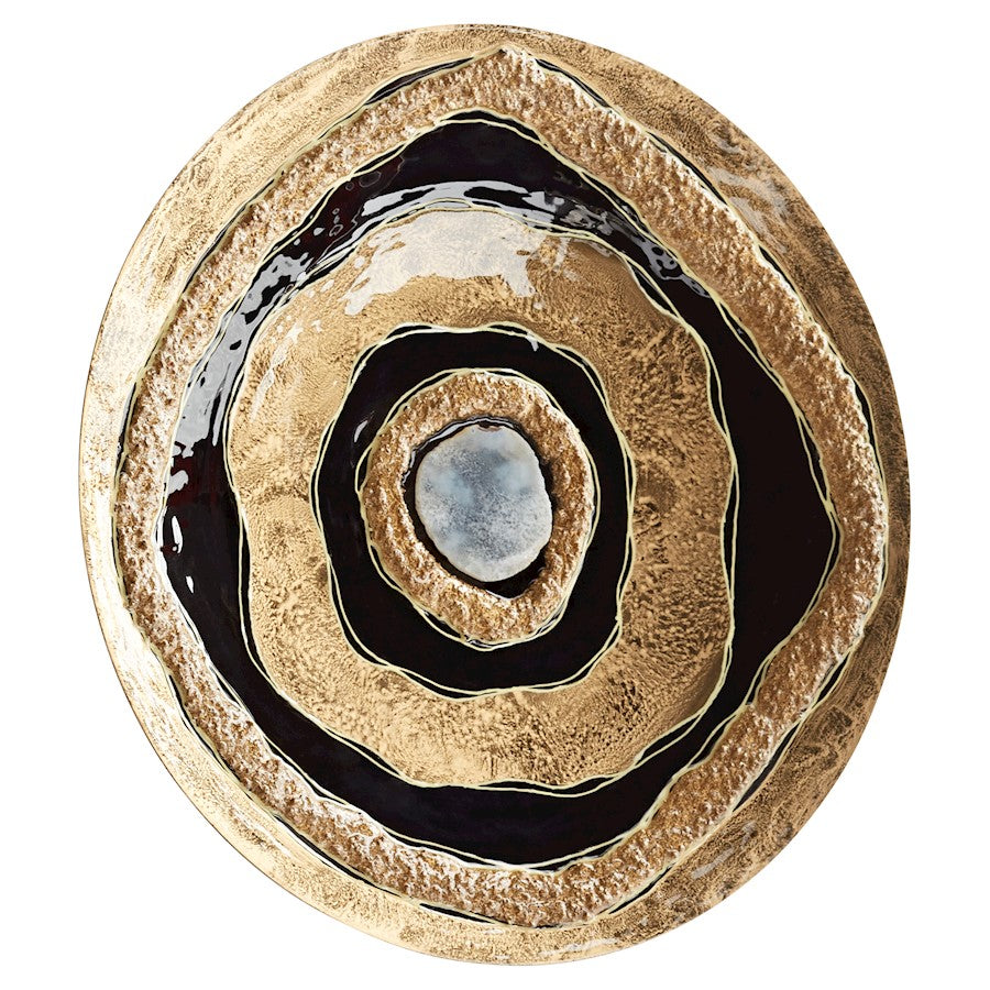 Cyan Design Large Skipping Rocks WL Deco, Gold/Black