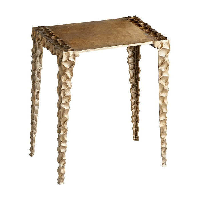 Cyan Design Imprint Side Table, Antique Brass