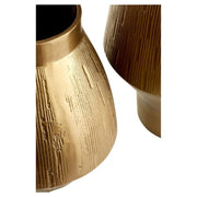 Cyan Design Aria 18in Gold Aluminum Vase | Modern Sculptural Decor | Living Room & Entryway Accent | 8 x 8 x 18 in | Model 11356