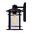 CWI Lighting Belmont 1 Light Outdoor Wall Light, Black/Clear