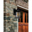 CWI Lighting Belmont 1 Light Outdoor Wall Light, Black/Clear