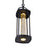CWI Lighting Greenwood Outdoor Pendant, Black/Clear