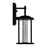 CWI Lighting Greenwood 13"H Outdoor Wall Light, Black/Clear
