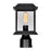 CWI Blackbridge 1 Light Outdoor Lantern Head, Black/Clear