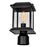 CWI Blackbridge 1 Light Outdoor Lantern Head, Black/Clear