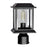 CWI Blackbridge 1 Light Outdoor Lantern Head, Black/Clear