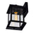 CWI Blackbridge 1 Light 10"H Outdoor Wall Light, Black/Clear