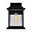 CWI Blackbridge 1 Light 10"H Outdoor Wall Light, Black/Clear