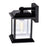 CWI Blackbridge 1 Light 10"H Outdoor Wall Light, Black/Clear