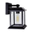 CWI Blackbridge 1 Light 10"H Outdoor Wall Light, Black/Clear