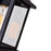 CWI Blackbridge 1 Light 10"H Outdoor Wall Light, Black/Clear