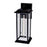CWI Blackbridge 1 Light 16"H Outdoor Wall Light, Black/Clear