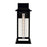 CWI Blackbridge 1 Light 16"H Outdoor Wall Light, Black/Clear