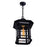 CWI Lighting Blackburn 1 Light Outdoor Pendant, Black/Seedy