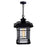 CWI Lighting Blackburn 1 Light Outdoor Pendant, Black/Seedy