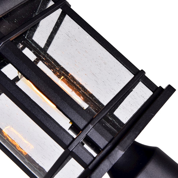 CWI Blackburn 1 Light Outdoor Lantern Head, Black/Seedy