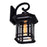 CWI Blackburn 1 Light 17"H Outdoor Wall Light, Black/Seedy