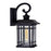 CWI Blackburn 1 Light 17"H Outdoor Wall Light, Black/Seedy