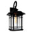 CWI Lighting Blackburn 1 Light Outdoor Wall Light, Black/Seedy