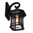 CWI Blackburn 1 Light 12"H Outdoor Wall Light, Black/Seedy