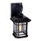 CWI Blackburn 1 Light 12"H Outdoor Wall Light, Black/Seedy