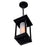 CWI Granville 1 Light Outdoor Hanging Light, Black/Frosted