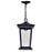CWI Lighting Leawood 1 Light Outdoor Hanging Light, Black/Clear