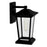 CWI Lighting Leawood 1 Light 15"H Outdoor Wall Light, Black/Clear