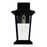CWI Lighting Leawood 1 Light 15"H Outdoor Wall Light, Black/Clear
