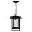 CWI Winfield 1 Light Outdoor Hanging Light, Black/Clear