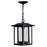 CWI Winfield 1 Light Outdoor Hanging Light, Black/Clear