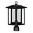 CWI Winfield 1 Light Outdoor Lantern Head, Black/Clear