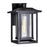 CWI Lighting Winfield 1 Light Outdoor Wall Light, Black/Clear - 0414W10-1-101