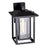 CWI Lighting Winfield 1 Light Outdoor Wall Light, Black/Clear