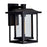 CWI Lighting Winfield 1 Light Outdoor Wall Light, Black/Clear