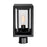 CWI Lighting Mulvane 1 Light Outdoor Lantern Head, Black/Clear