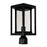 CWI Lighting Mulvane 1 Light Outdoor Lantern Head, Black/Clear