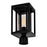 CWI Lighting Mulvane 1 Light Outdoor Lantern Head, Black/Clear