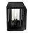 CWI Lighting Mulvane 1 Light Outdoor Wall Light, Black/Clear