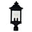 CWI Cleveland 2 Light Outdoor Lantern Head, Black/Clear